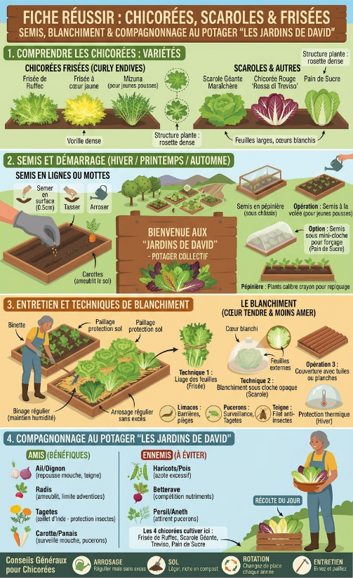 Résumé sur la culture des salades d'automne.